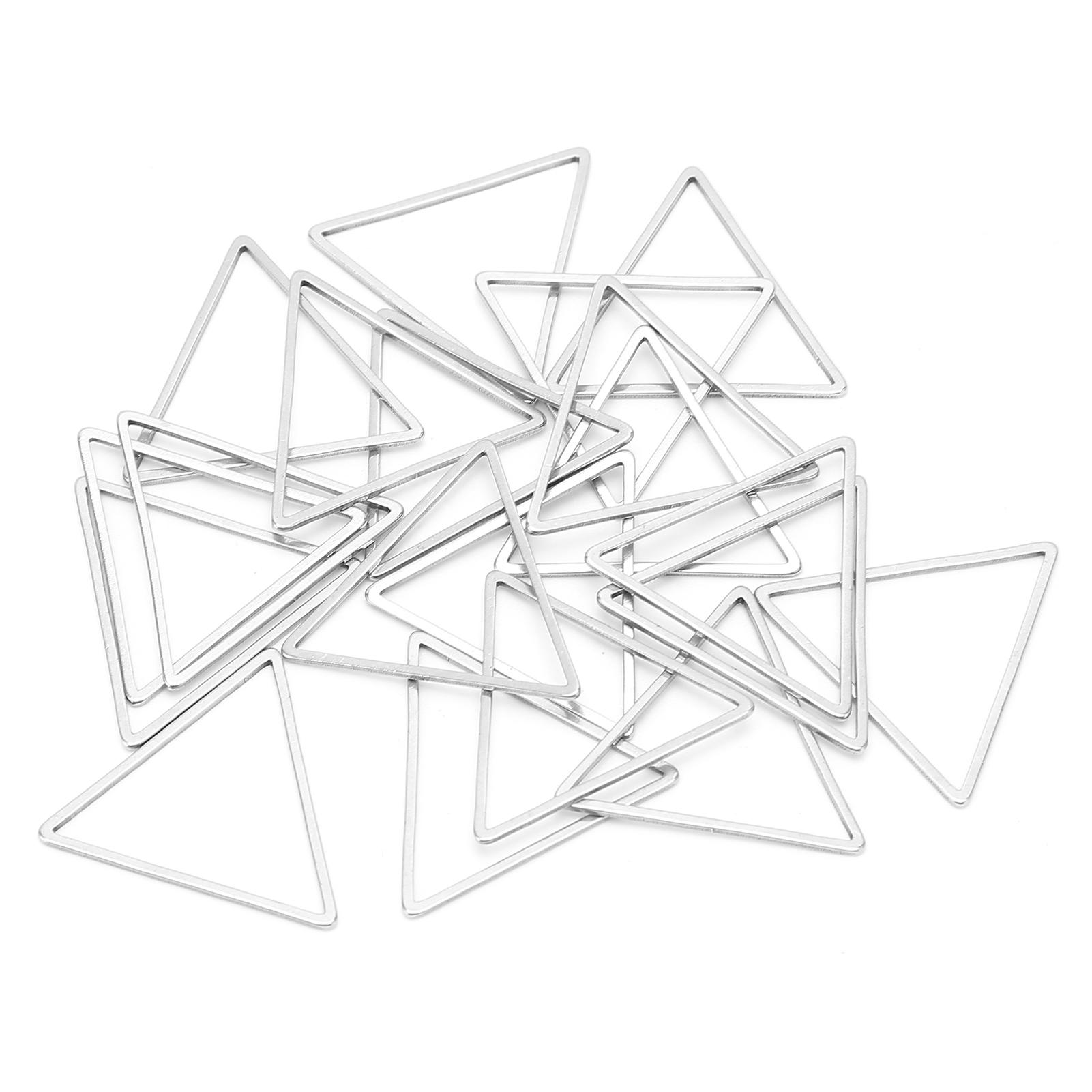 

30 шт. Подвески из нержавеющей стали с открытой рамкой, Ювелирные изделия DIY, Полая рамка для изготовления ювелирных изделий из смолы, Треугольник L