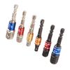 6Pcs Socket Adapter Set Hex Shank Bit Socket Wrench Adapter Extension Set Air Screwdriver Power