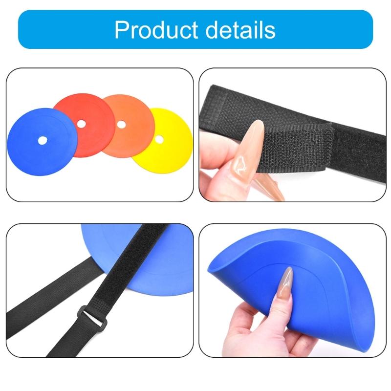 4Pcs Soccer Goal Targets Adjustable Football Training Disc Football Training Targets Plate Soccer Hockey Shoot Targets