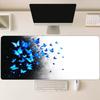 Glowing Blue Butterfly Fantasy Mouse Pad Smooth Thick Rubber Keyboard Desk Mat For Gaming Laptop Computer Desktop Peripherals