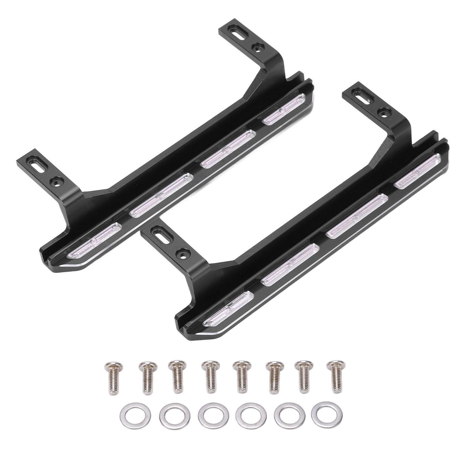 

1Pack RC Side Pedal Metal Simulation Step Plate Running Board for SCX10 1 10 Remote Control VehicleBlack чорний