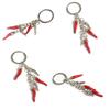Chili Pendant Keyring Pepper Shaped Keychain Ornament Stylish Bag Embellishment