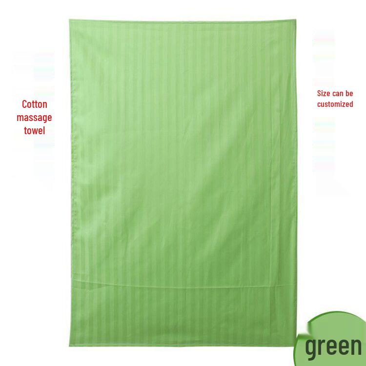 Pure Cotton Massage Cloth - White, No Stripes - Tuina Towel & Hand Towel for Massage Parlors 40cm x 60cm зелёный