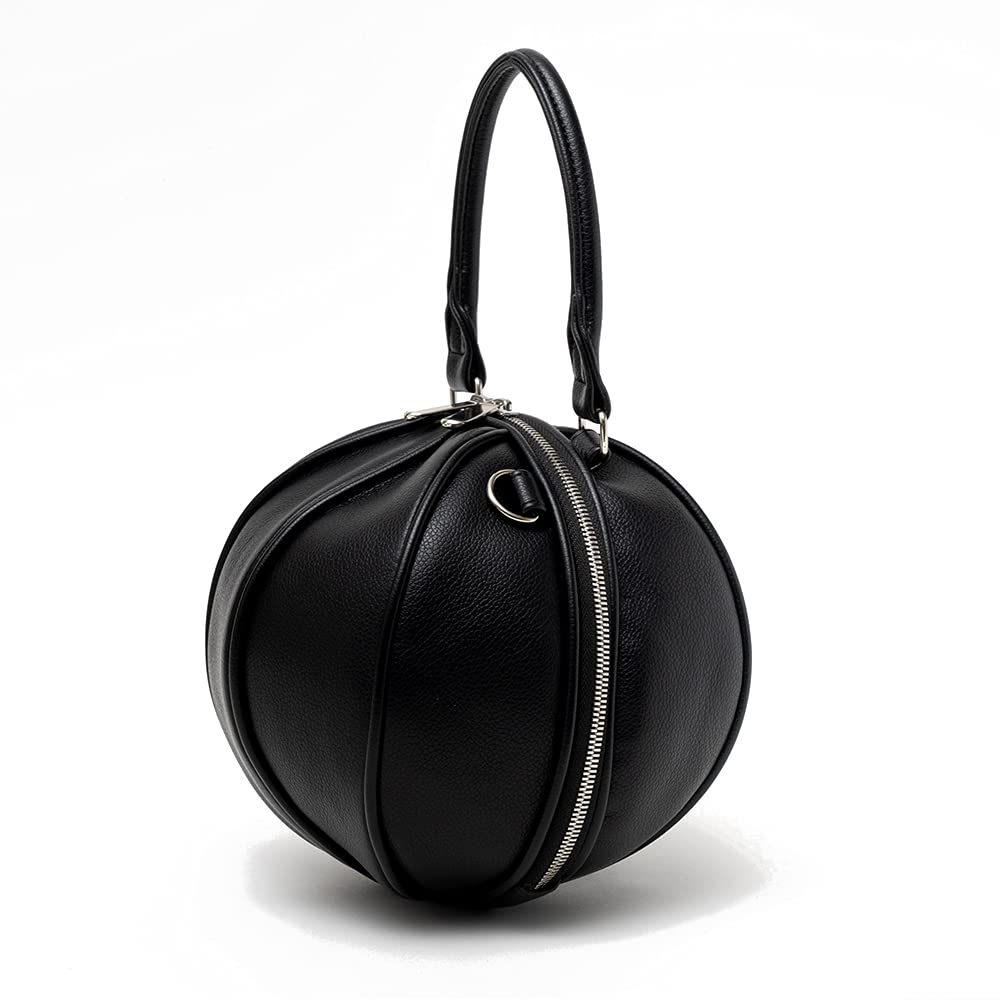 Emono MIKASASTAR Ball Bag, Shoulder Bag, Handbag, Women's, Casual, Sporty, Crossbody, Cute, Gift (Black)