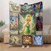 1 manta de franela del Mundo de Fantasía de Campanilla, manta suave y cálida para dormitorio, sala de estar, cama, viaje, camping, picnic, regalo. M072201156