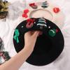 Sweet Christmas Beret Hat Red Green Xmas Painter Hat Fashion Christmas Beret Cap  Girls