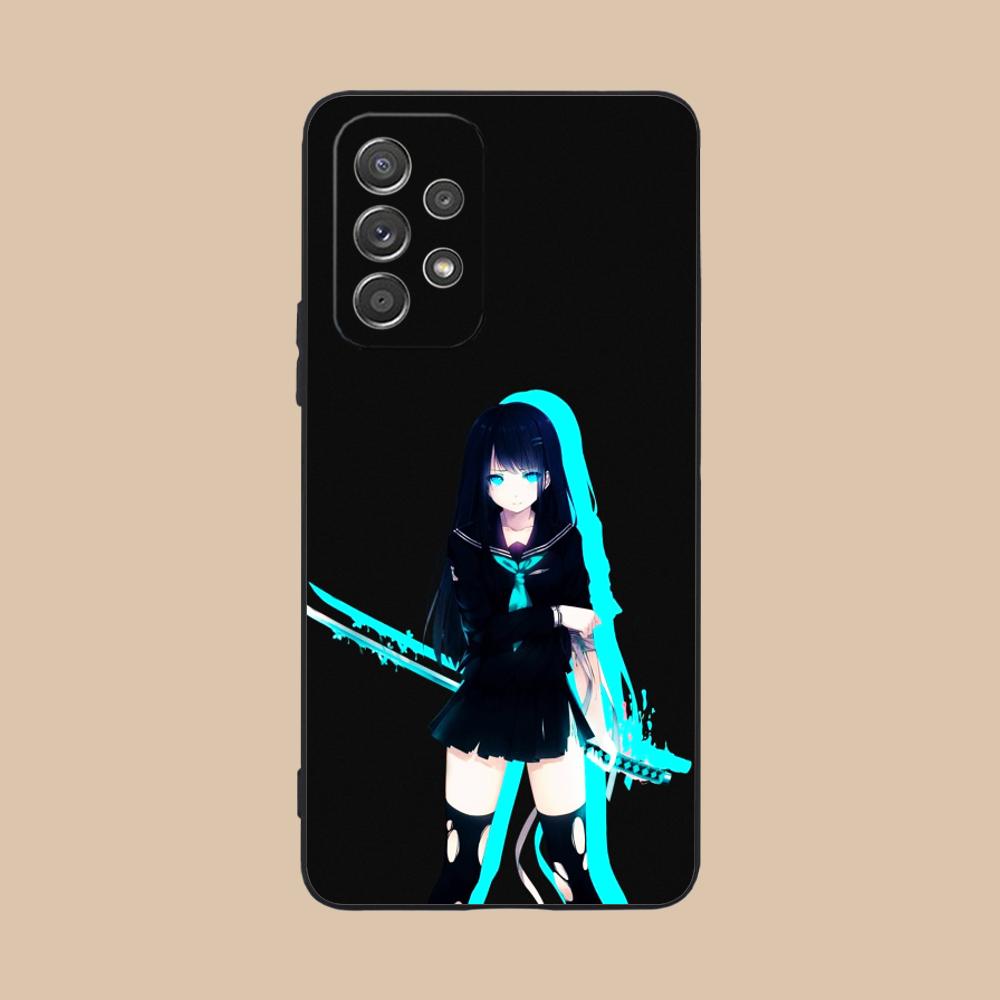 Anime Girl Mobile Phone Case for Samsung Galaxy M55 54 42 35 34 33 32 23 22 15 14 13 12 F55 5G Colorful Cover Smartphone