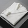 Men's V-neck Self-heating Long Sleeve German Velvet Shirt - Warm, Solid Color Autumn/Winter 2021