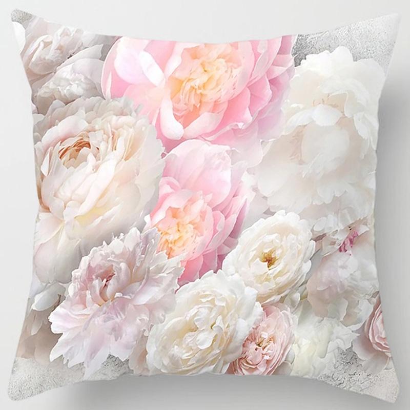 Rose Series Square Pillowcase Pillow Home Decoration Car Bedroom Sofa Cushion Cover (45Cm*45Cm)