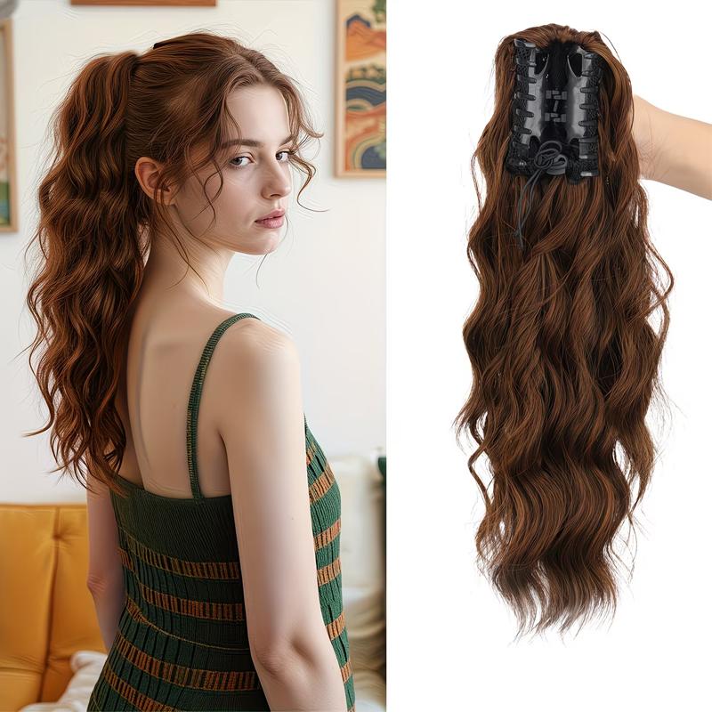 Heat-Resistant High Temperature Synthetic Ponytail Wig for Women Curly Stylish and Elegant with Easy To Wear Claw Clip Perfect for Halloween