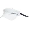 TaylorMade Women's High Crown Ribbon Visor, White, One Size Fits All, 2018 Spring/Summer 2024, TL364