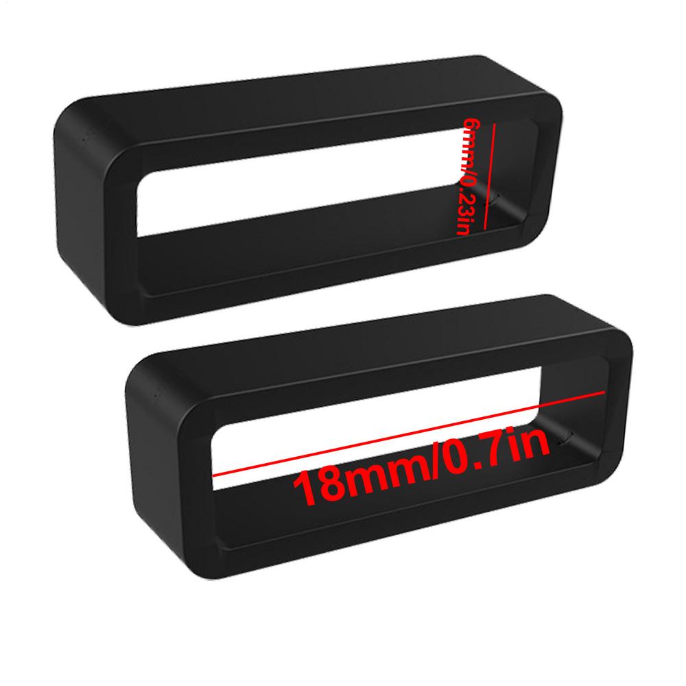 2PCS Silicone Watch Band Keeper Holder Loop 18mm 20mm 22mm 24mm Strap Ring Accessories Watchband New