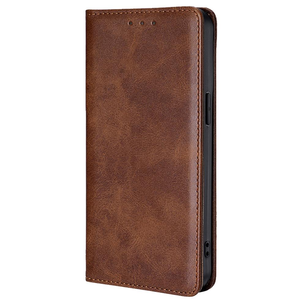 For Xiaomi Redmi A3/Poco C61 4G Leather Case Magnetic Calf Textured Mobile Phone Cover