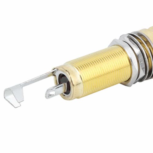 Zerodis Guitar Endpin Jack with Cylinder Clip End, Noise Reduction, High Strength, Gold Base