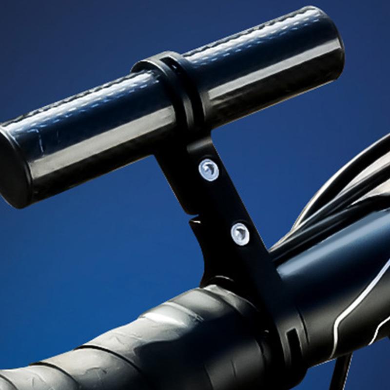 Bike Handlebar Extender Lightweight Carbon Fiber Aluminum Alloy for Phone Mount Light Lamp Red