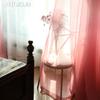 A Set of LOZUJOJU Versatile Curtains Gradient Color Sheer Curtain and Solid Color 80% Blackout  Curtain Set for Window Living Room Bedroom Home Decor