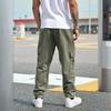 Men's Loose Casual Multi-pocket Work Pants, Youth Stretch Waist Drawstring  Pants
