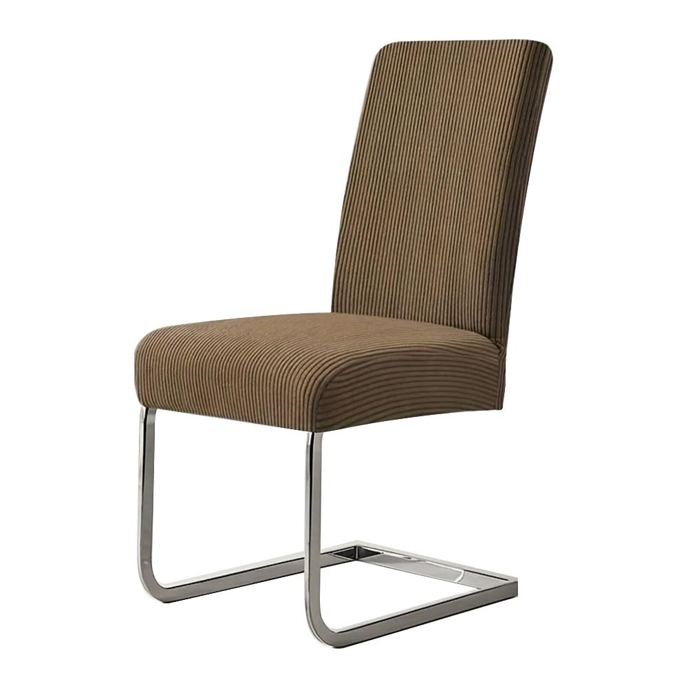 Solid Color Striped Chair Cover Thick Jacquard Fabric Dining Chair Case Luxury Elastic Chair Slipcover Home Office Dustproof