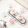 Flower Creative Toilet Switch Press Household Goods Nail Art Special Flush Button Sticker