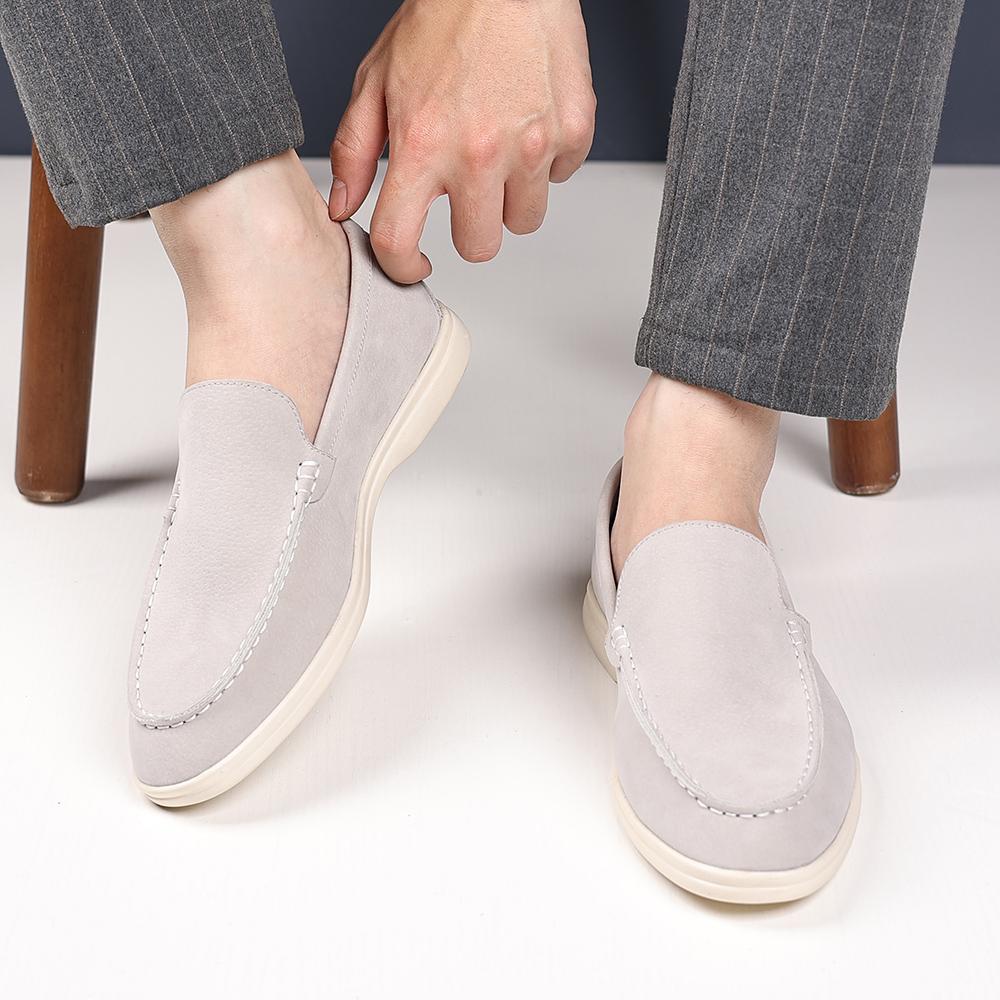 Fashion Luxury Brand Men's Suede Loafers Casual Slip-On Driving Shoes All-match Comfortable Flat for Men Breathable Male Walking Shoes
