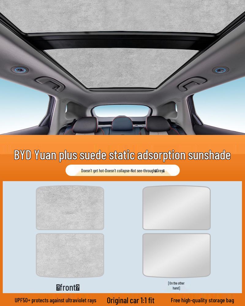 Electrostatic Sunshade Curtain for BYD Song, Seal, Qin, Han, Yuan, Tang, EVDM with Sunroof