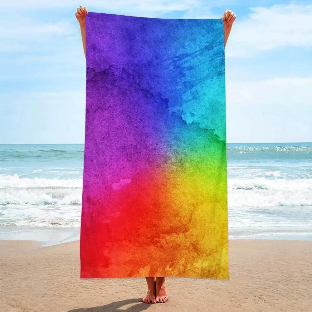 Abstract 3D Geruit Mooie Strandlaken Zandloos Badlaken Zomer Badjassen toalla tumbona voor Man Vrouw