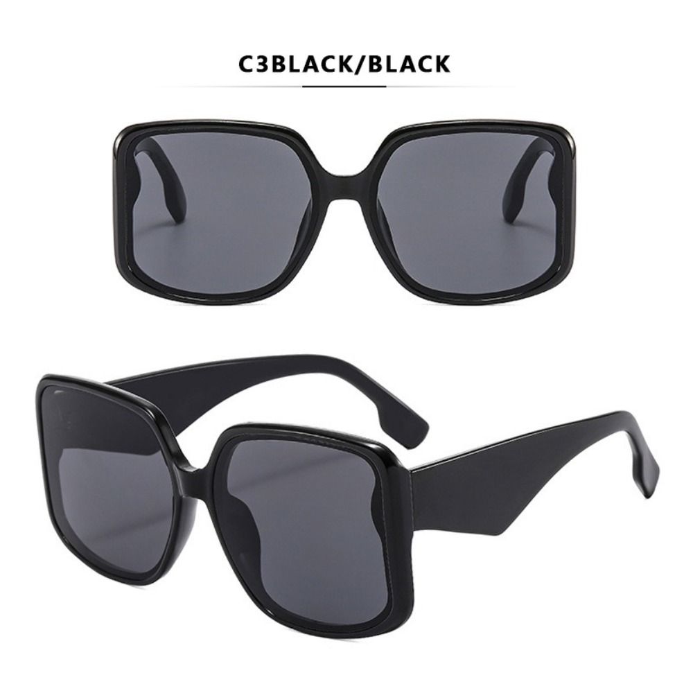 PC Sunglasses Goggles Gradient Lenses Block Glare Big Frames Shades UV400 Clear View UV Protection Sun Glasses Sun Protection