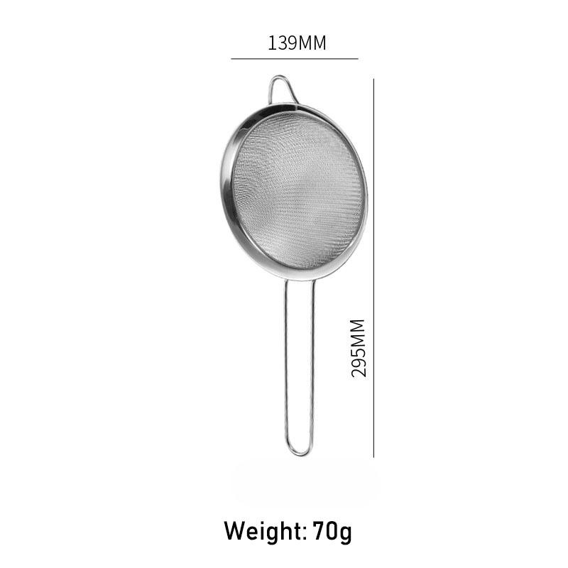 1 Pcs Quality Fine Mesh Stainless Steel Strainers with Resting Ear Design And Handle for Kitchen Rice Juice Soy Milk Hot Pot