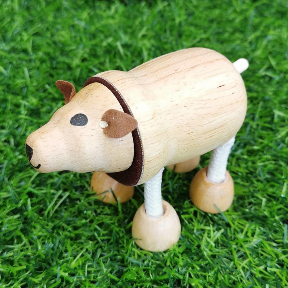 Giraffe Lion Simulation Animal Model Movable Joint Bendable Wild Animal Figure  Children Toys