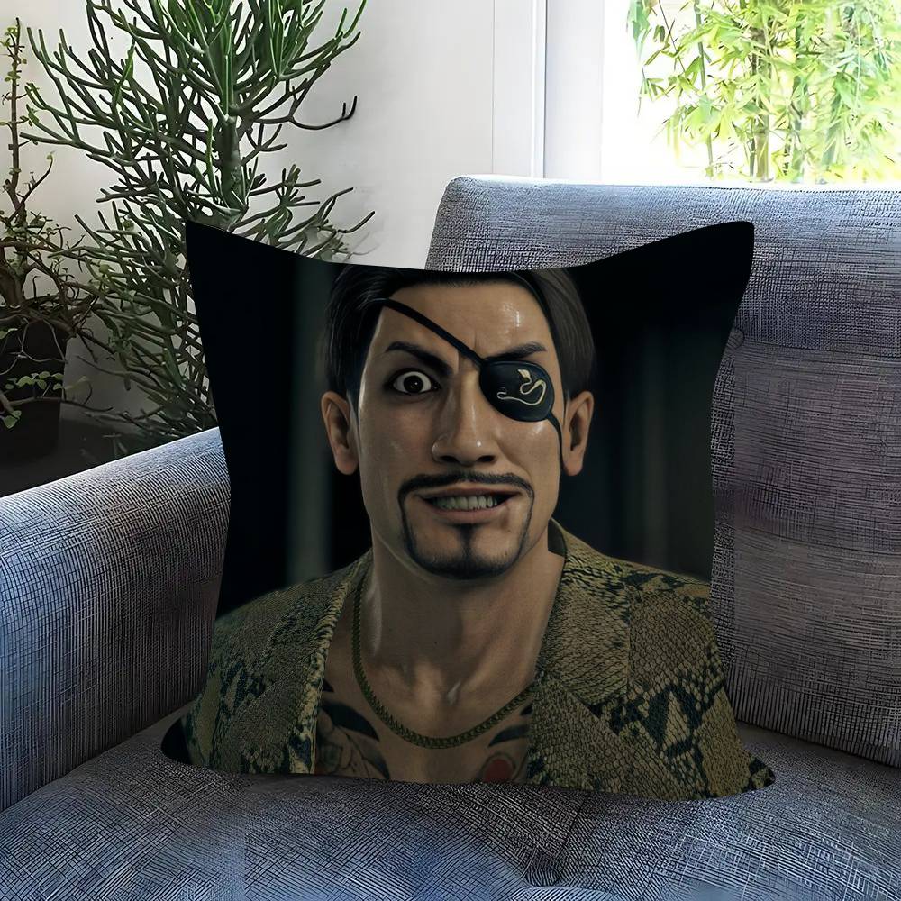 Anime Goro Majima Yakuza Meme Pillow Cushion Cover Pillowcase Living Room Sofa Home Decor