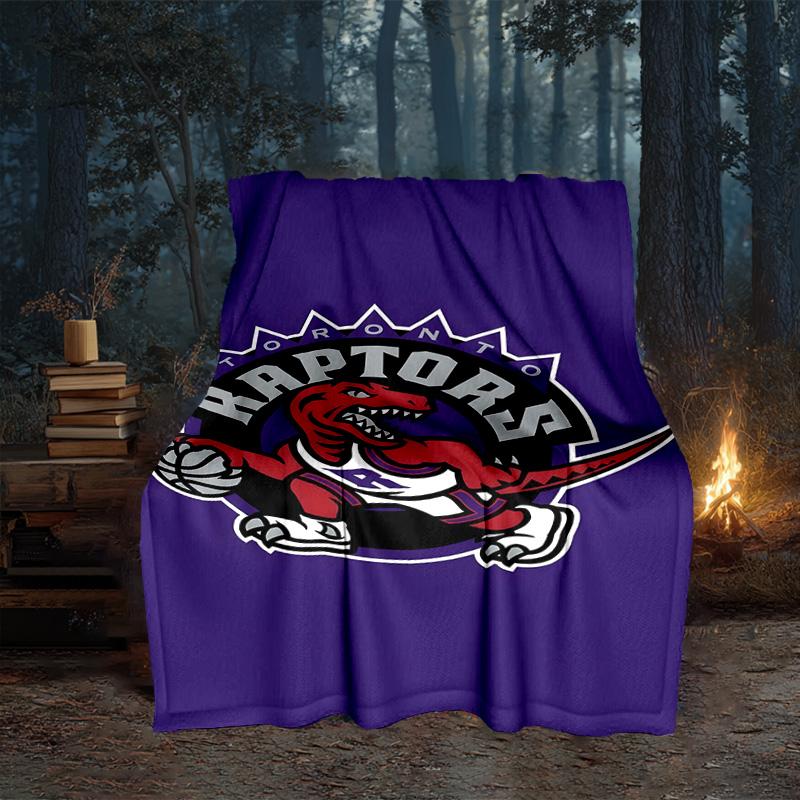 Raptors Basketball Logo Blanket Flannel Throw for Sofa, Travel, Camping, Livingroom, Office, Chair and Bed Soft and Warm Holiday Gifts