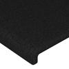 vidaXL Kopfteile Schwarz 160x5x78/88 cm Stoff