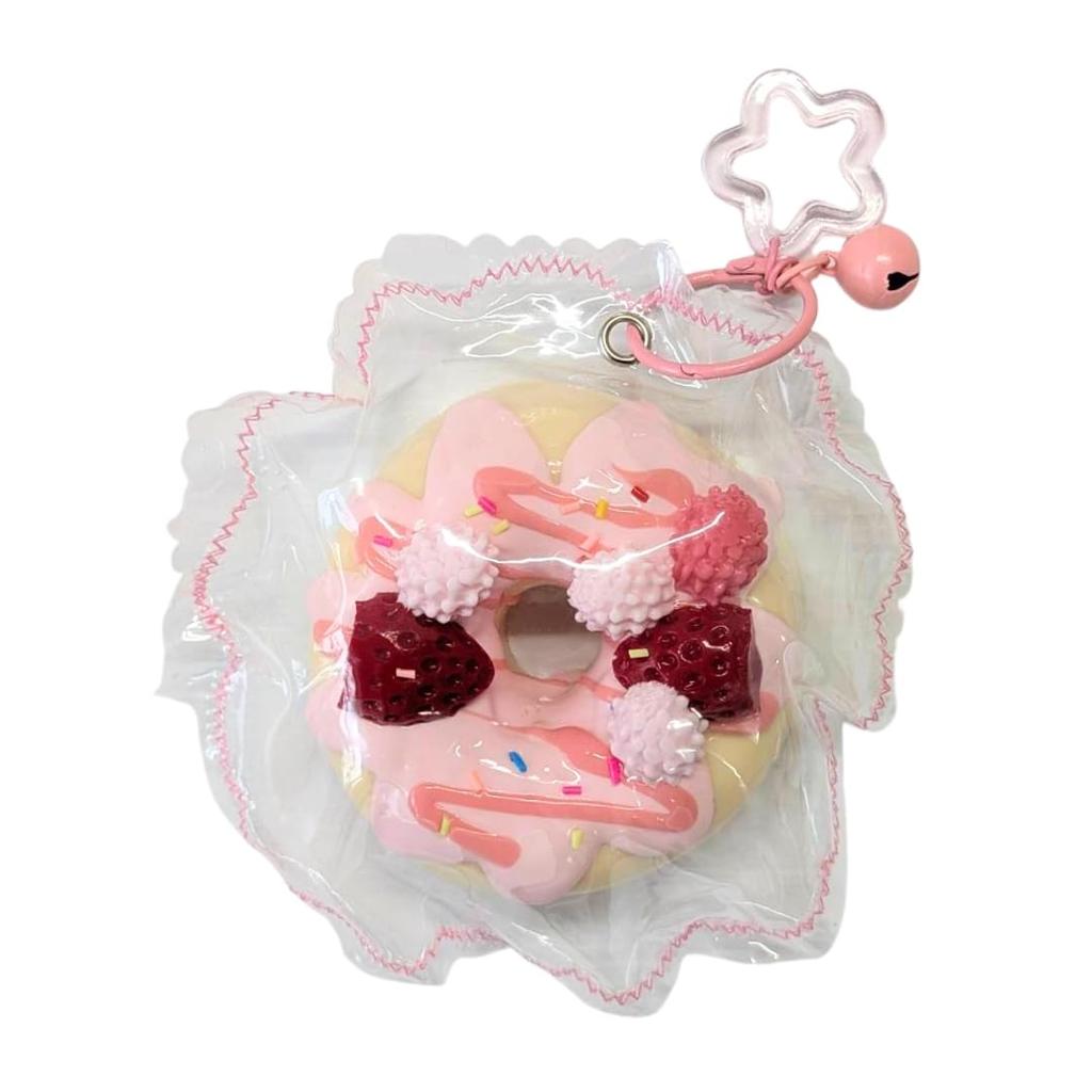Joyful Squeeze Donut Strawberry Sweets Super Soft and Chewy Squeeze Toy Looks Just Like a Real Soft and Chewy Texture Stress for and More Comes with a