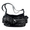 adidas PU Polyurethane Portable Crossbody Bag, Shoulder Bag Regular Women's Black JE3901