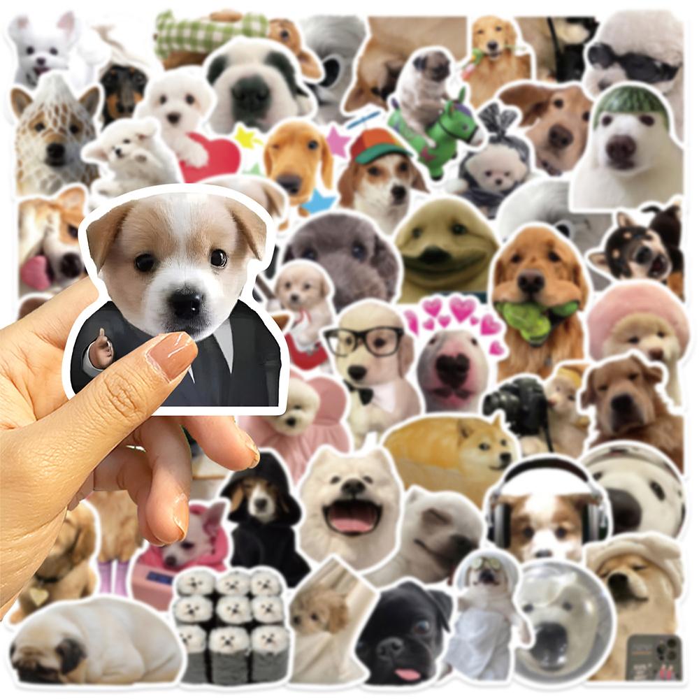 10/30/50pcs Cute MEME Dog Graffiti Stickers Funny Animal Decals Decoration DIY Notebook Guitar Scrapbook Car Cartoon Sticker Toy