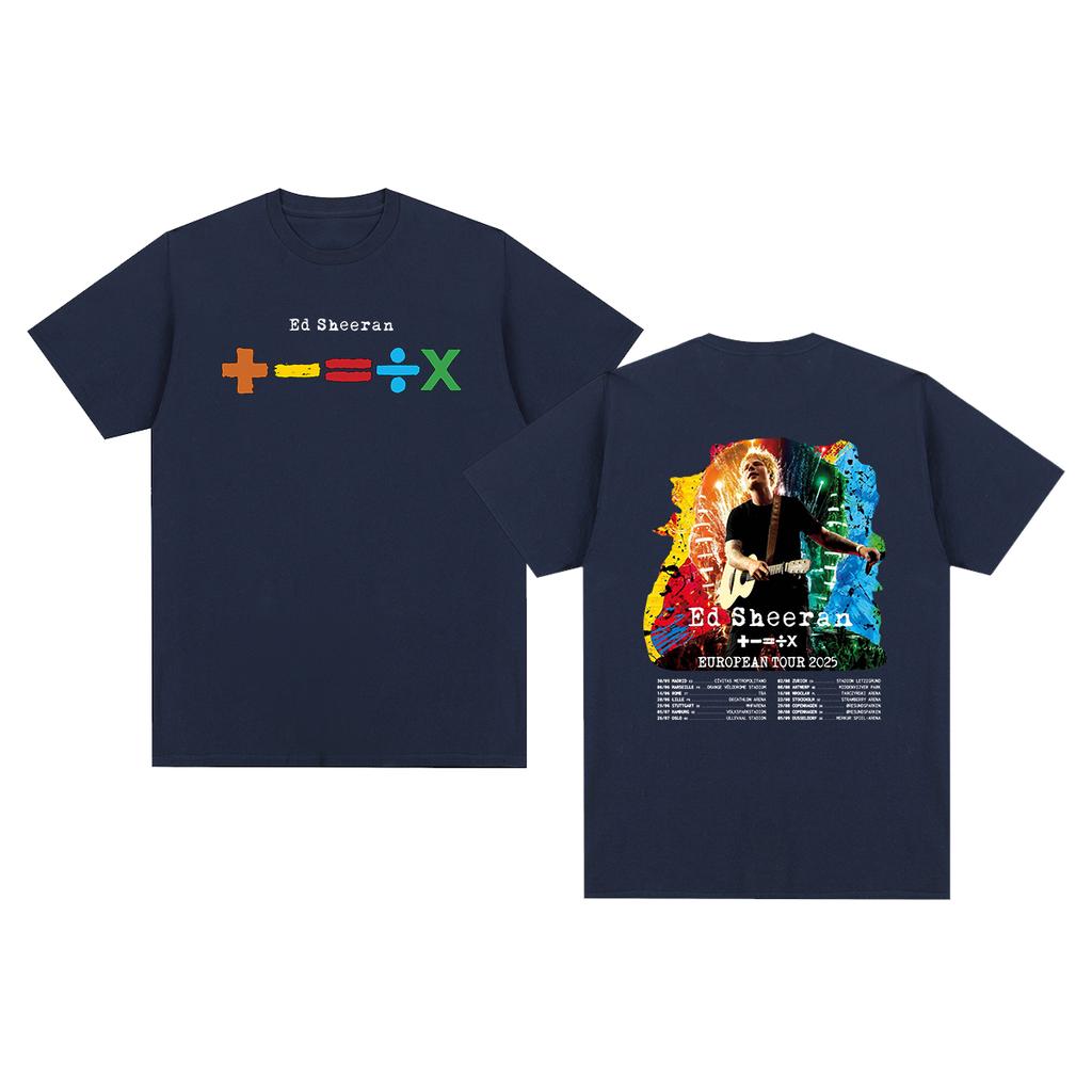 Ed Sheeran Vintage Tshirt LOOP Tour Comfortable Casual Retro YK  Streetwear Cotton Unisex T Shirt New Tee Tshirt Womens Tops