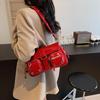 Trendy Texture Hot Girl Underarm Baguette Bag - Women's 2025 Niche Design Motorcycle Shoulder & Crossbody Bag