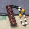 Sandalwood Dragon Pillar Hand Play Piece Car Interior Decoration Accessories