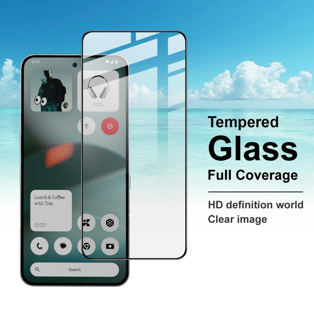 IMAK Pro+ Series For Nothing Phone (3) 5G Skjermbeskytter Full Dekning Herdet Glassfilm (Lås opp med fingeravtrykk)