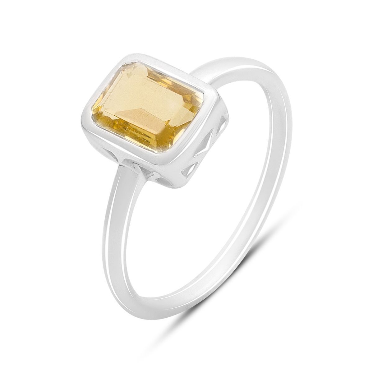 

Silver ring with nano citrine 1.292ct, item weight 2.25 g (2171867) 18 бурштин