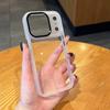 Applicable iPhone mobile phone case Gold shield Magnetic suction Apple 16 metal eagle eye transparent anti-drop protective cover