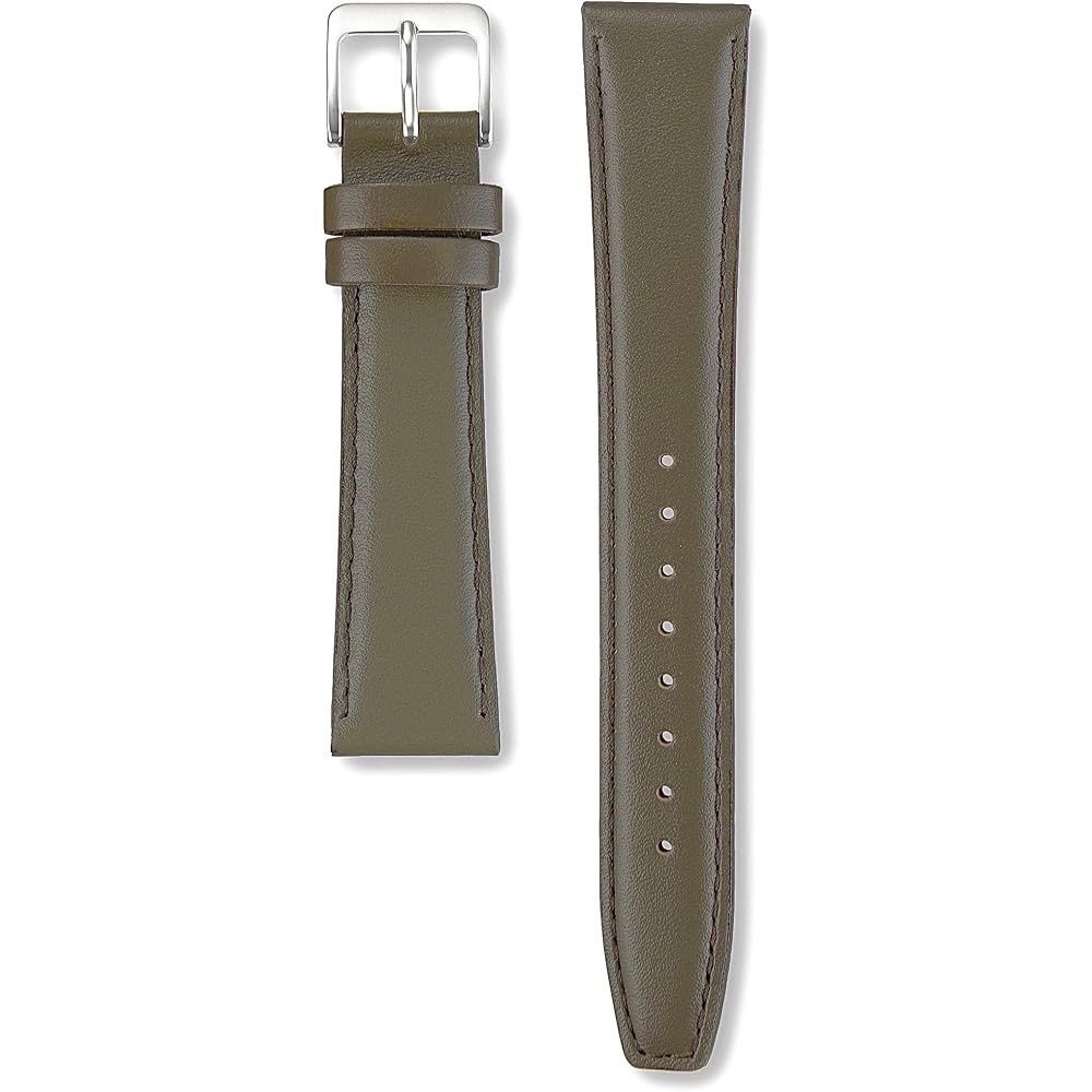 [Seiko Watch] Seiko Watch Commercial Band, Genuine Cowhide, Smooth Cut, Water Repellent Can, Widt...