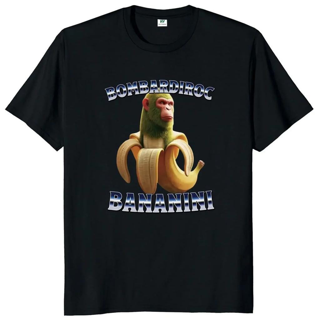 Chimpanzini Bananini T Shirt Funny Italian Brainrot Meme Graphic T-shirts Unisex O-neck Tee Tops Women Clothing