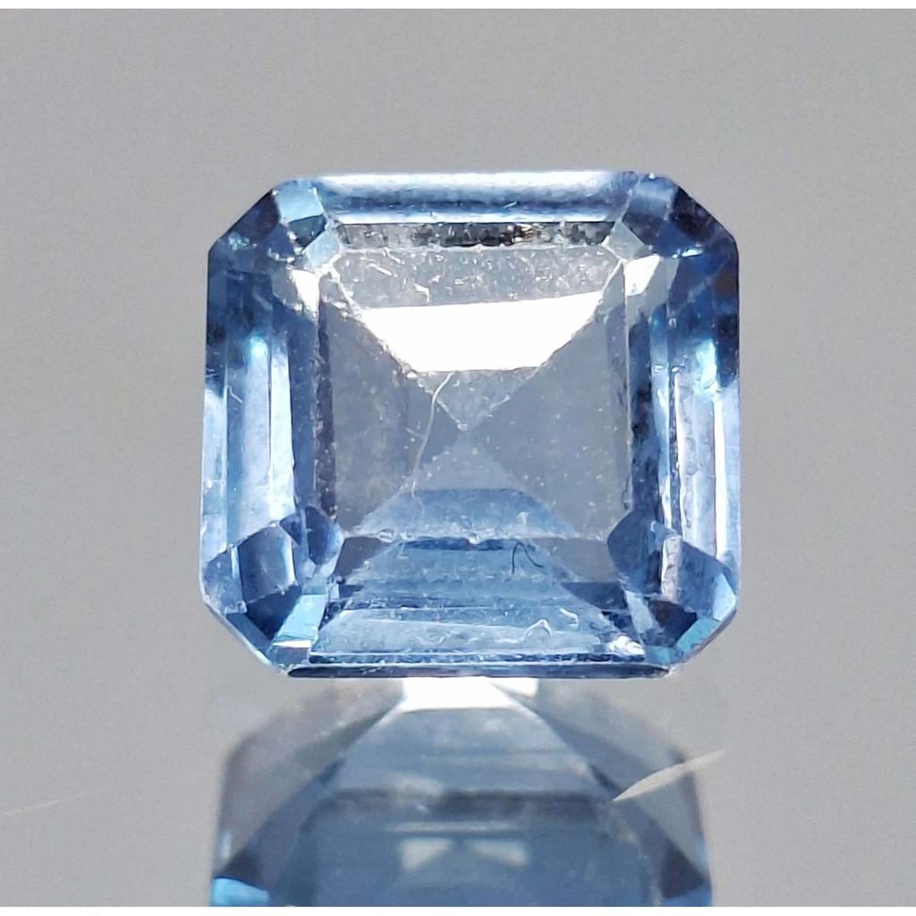 Natural Sky Blue Aquamarine Asscher Cut 5-7 Ct Stunning Certified Gemstone