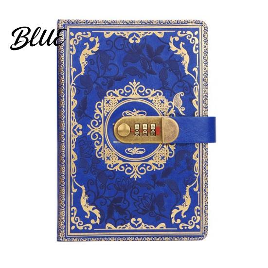 Durable A5 Diary Combination Code Notebook Lock with Password Journal 3 Digit Ink Bleed Resistant Paper for Privacy Thick