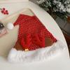 Santa Claus Christmas Hat Merry Christmas Decoration Elk Deer Cap Gift Red Plush Hat  Warm