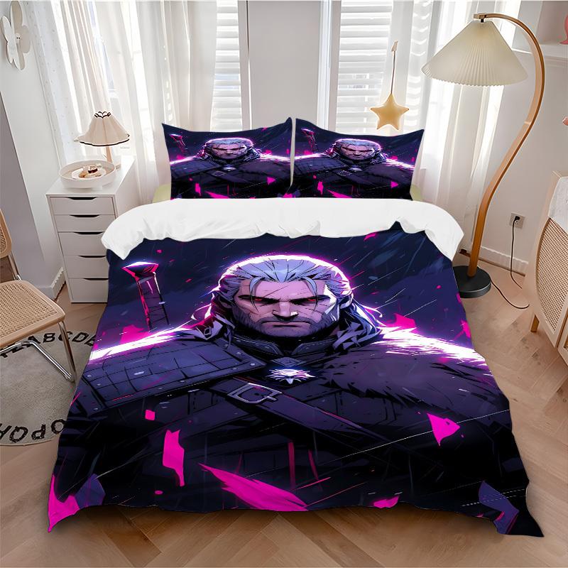 3pcs Witcher Bedding Set. Soft and Comfortable with No Core Included (1x Duvet Cover + 2x Pillow Covers) yy251010158