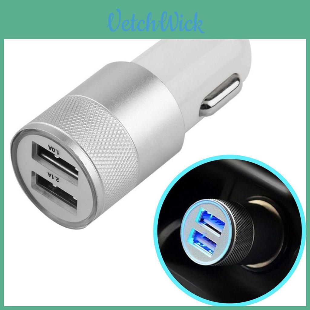 Led Usb Dual Port 21a Fast Car Charger Adapter For Iphone Ipad Galaxy Samsung