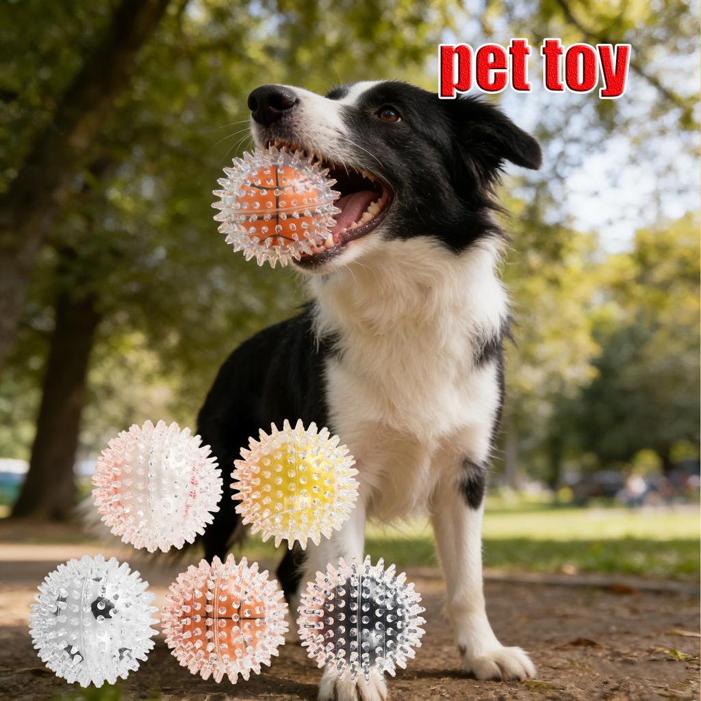 Pet Toys Pet Toy Ball TPR Thorny Exercise Ball Inner Ball For Self-amusement And Stress Relief Grinding Teeth And Cleaning Teeth Dog Toys