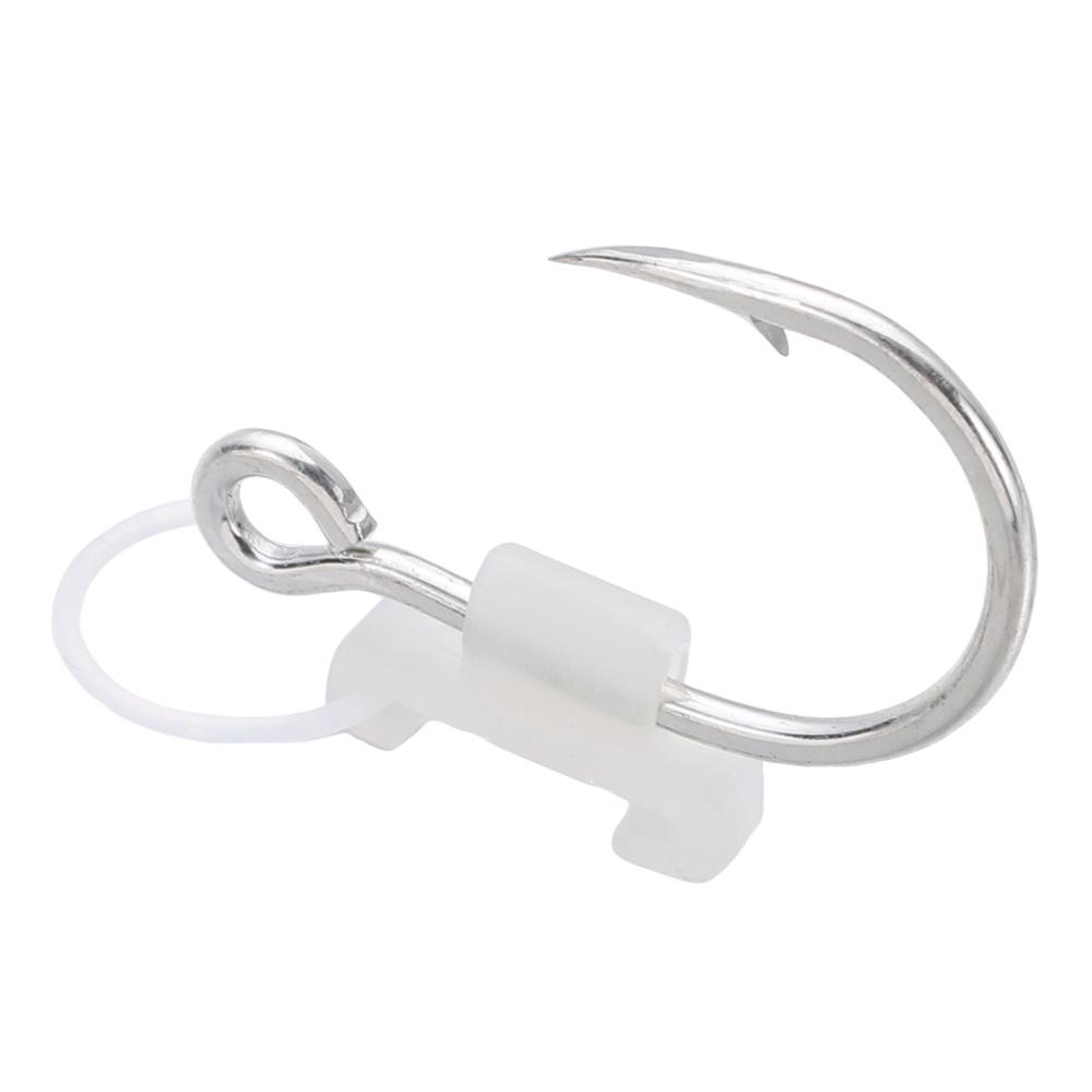 5/10/20Pcs Luminous Bait Fixed Holder Set Luminous Live Shrimp Hooks Stainless Fishing Hooks Anti-entanglement String Hook